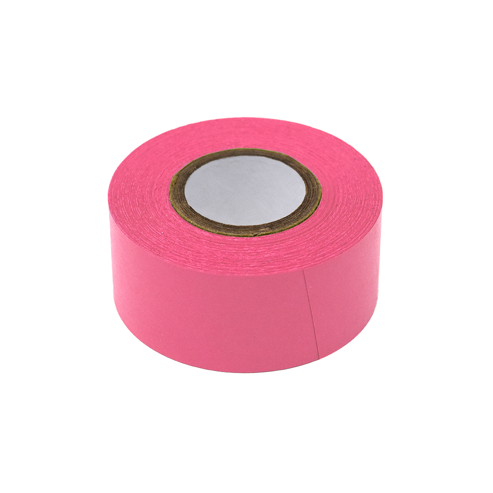 Globe Scientific Labeling Tape, 1" x 500" per Roll, 3 Rolls/Box, Rose  Image